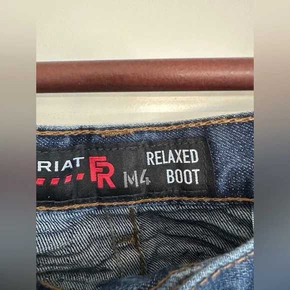 Ariat M4 Relaxed Bootcut Jeans in Blue - Picture 3 of 4